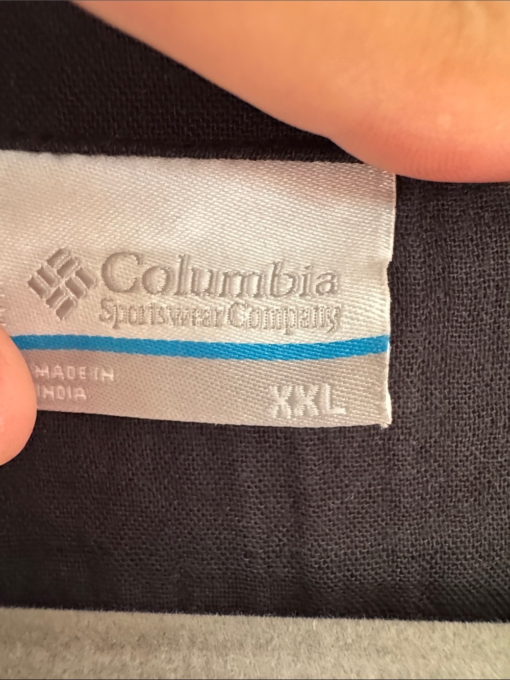 Columbia Black Muslin Sinch Tie Waist Dress Sleeveless Button-Up - Picture 2 of 3